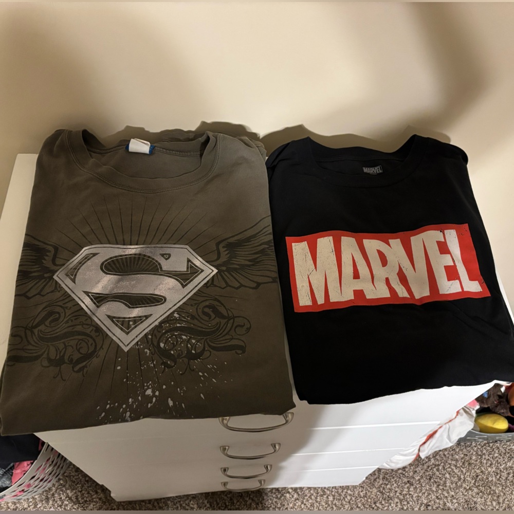 Men’s Superman and Marvel Shirts
